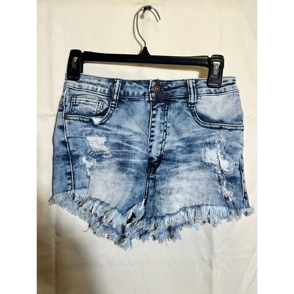 Women's High-Cut Shorts by Machine Nouvelle Mode, Size M, 28 - Picture 1 of 5